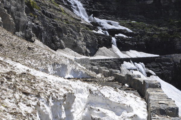 Avalanches Trap Bikers on Going-to-the-Sun Road