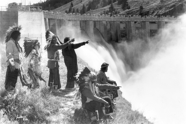 Historic photo of the Kerr Dam. Courtesy Confederated Salish and Kootenai Tribes