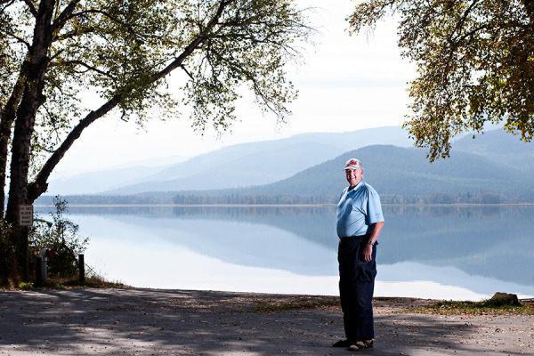 Pat Caffrey pictured at Swan Lake. Greg Lindstrom | Flathead Beacon