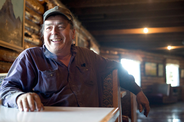 Bob Burns – co-owner of the Cattle Baron Supper Club and The Bunkhouse Cafe – talks about the history of his establishments in Babb. Photo by Lido Vizzutti