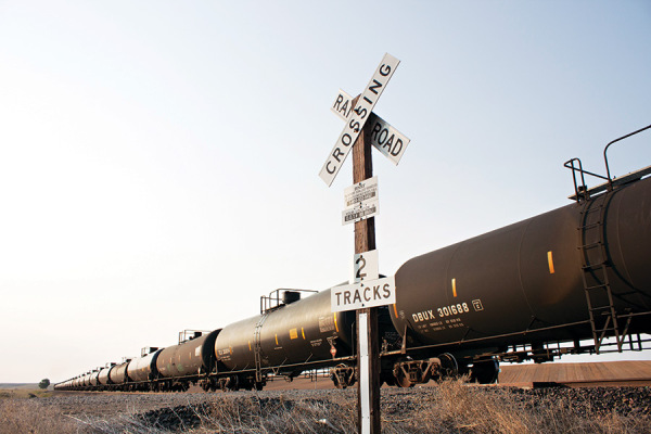 A BNSF Railway oil train. Justin Franz | Flathead Beacon