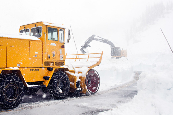 Photos: Plowing Snow in Glacier National Park