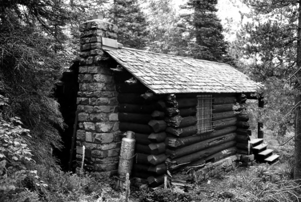 Baring Creek Cabin, also known as the Sun Camp Fireguard Cabin. Courtesy National Park Service