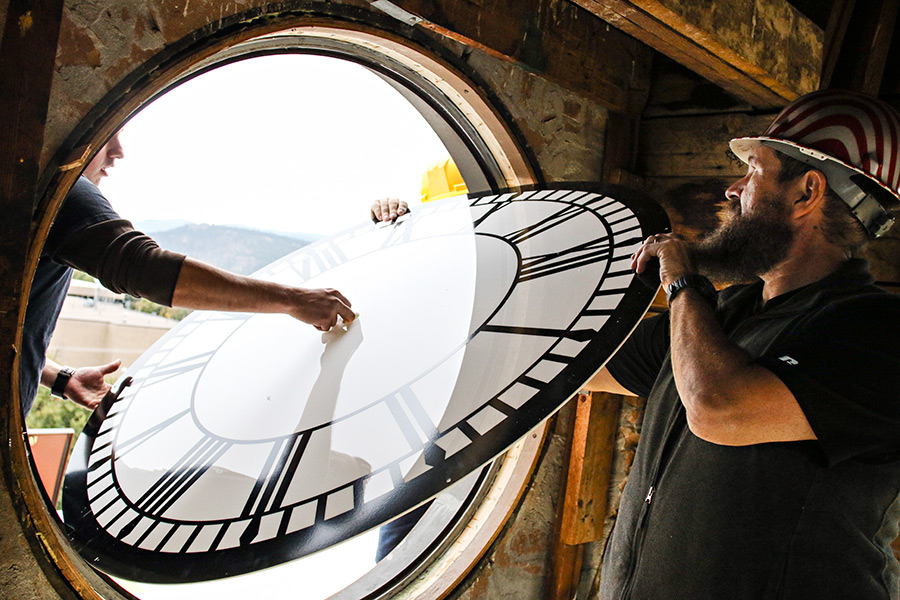 Photos Courthouse Clock Installation Flathead Beacon