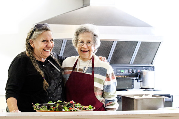 B. Bradford Fenchak, left, and Naomi Davidson, with the Community Kitchen - Feeding the Flathead, Inc., pictured on Dec. 15, 2015. Greg Lindstrom | Flathead Beacon