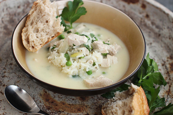 Greek Avgolemono with Rice