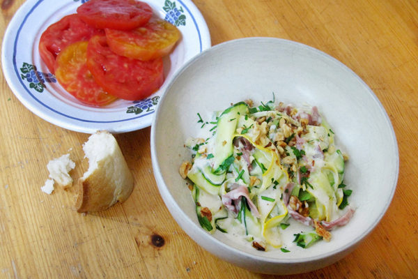 Summer Squash ‘Pasta’ Dish