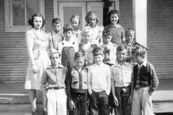 Carlene Brooner's first class at Somers, fourth grade in the 1940s. Photo courtesy of Barbara Brooner. 