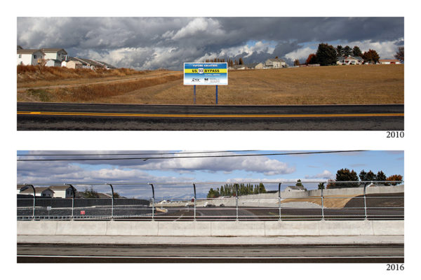 The Kalispell Bypass from Three Mile Drive. Beacon File Photos