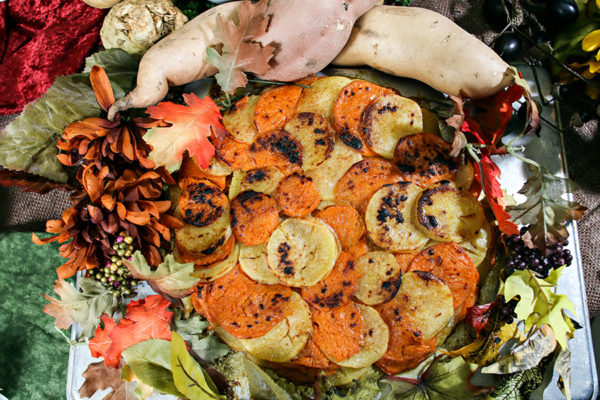 Sweet potato and yam galette. Thanksgiving side dishes on Nov. 14, 2016. Greg Lindstrom | Flathead Beacon