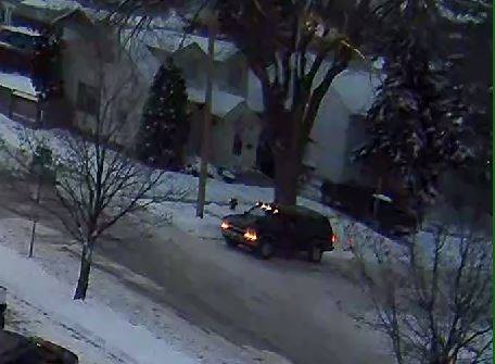 Security camera footage of the vehicle the Kalispell Police Department is looking for. 
