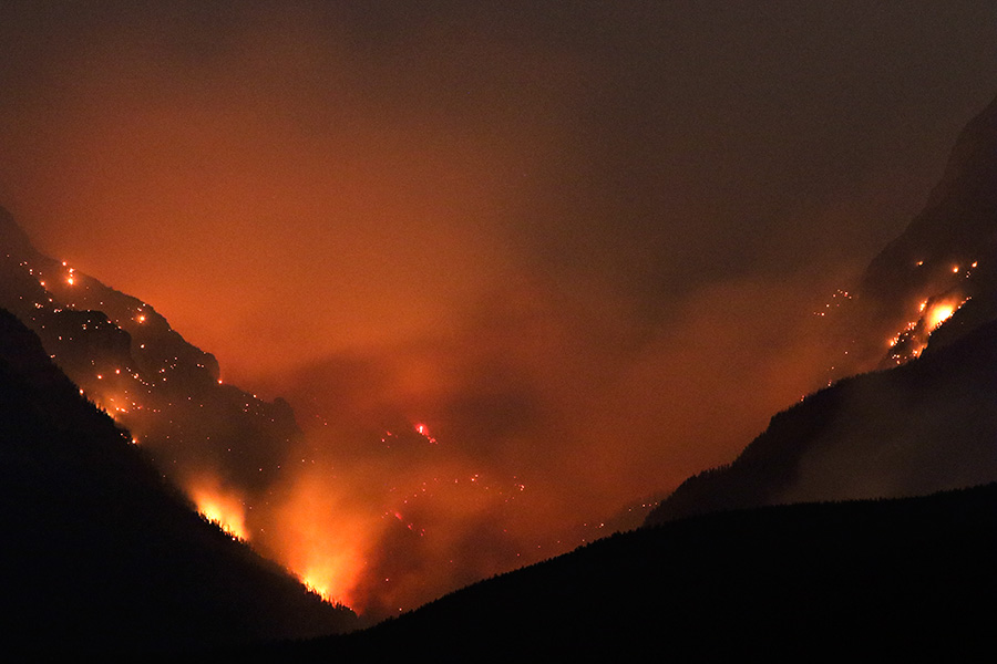 Photos: Sprague Fire in Glacier National Park - Flathead Beacon