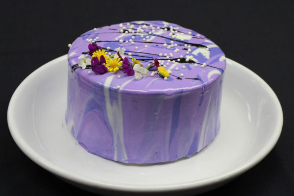 Marbled Mirror Glaze for Cake