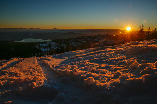 Ski Slope Sunset