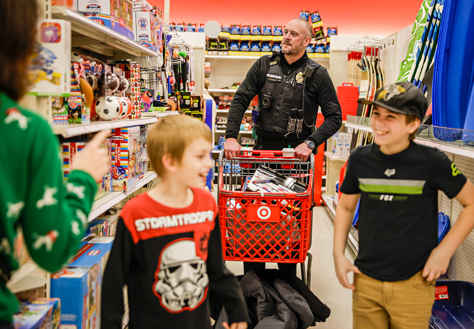 Shop-With-A-Cop gifts hundreds of kids via local agencies, Columbia Basin