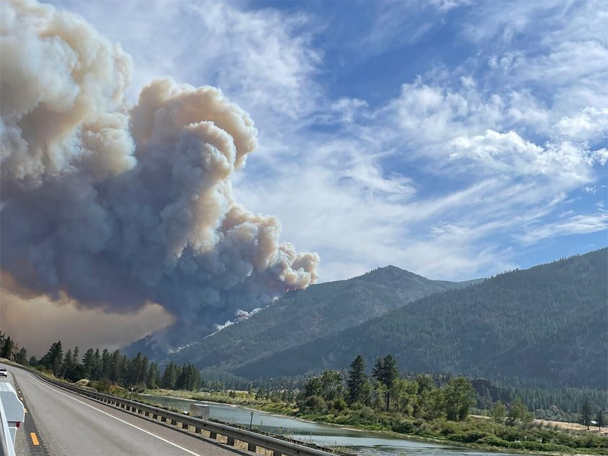 River Road East Fire Flathead Beacon