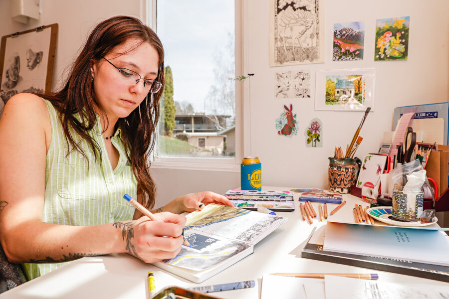 Kalispell Artist Sydney Boveng is Bringing it All Together, One Piece at a Time