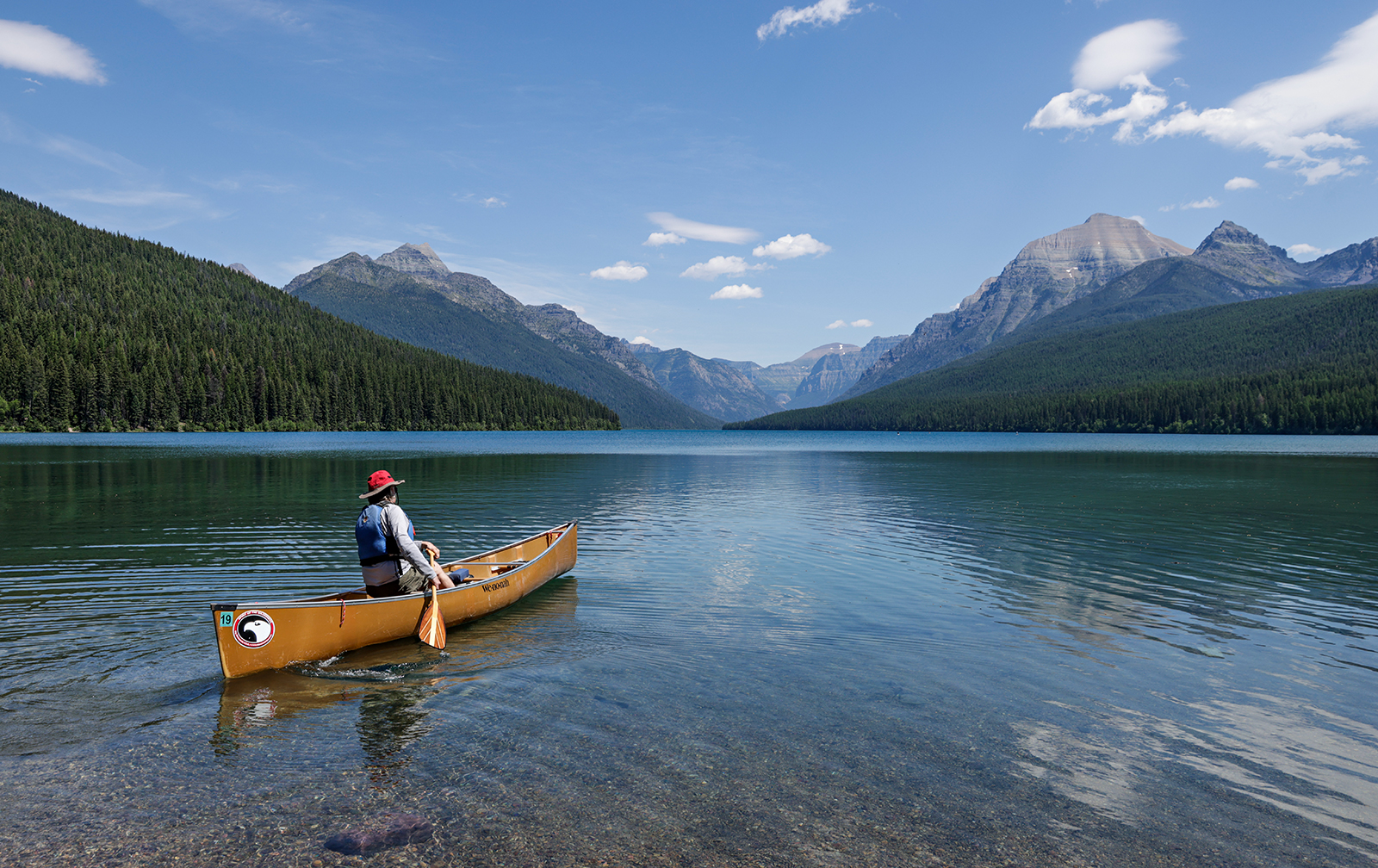 Rainbow Peak and Bowman Lake