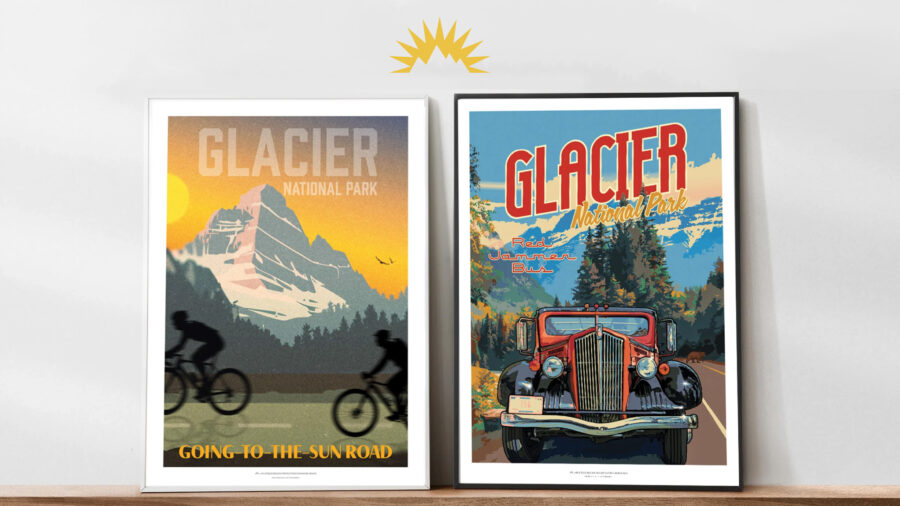 Bring Glacier Home: Vintage-Inspired Prints Make Perfect Gifts