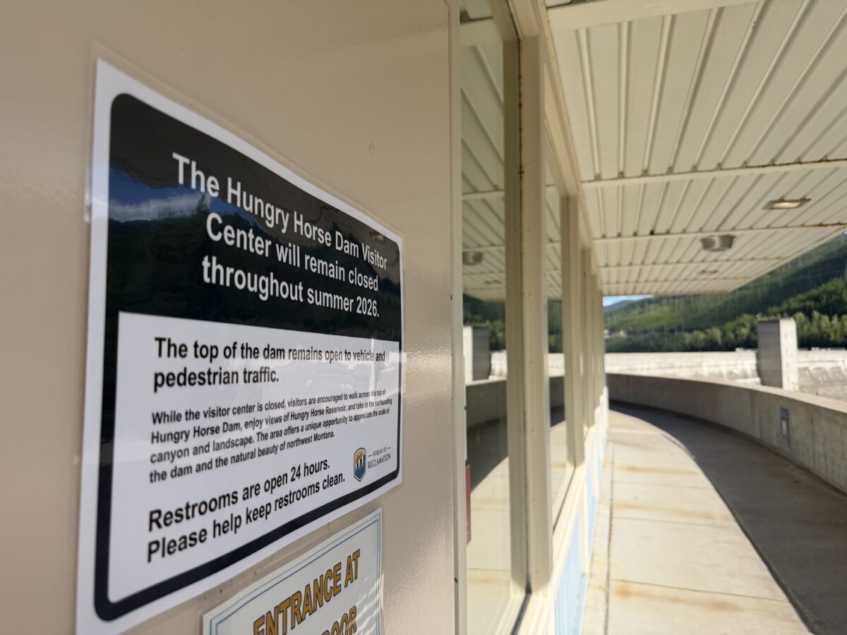 Hungry Horse Dam Visitor Center will remain closed for the summer. 