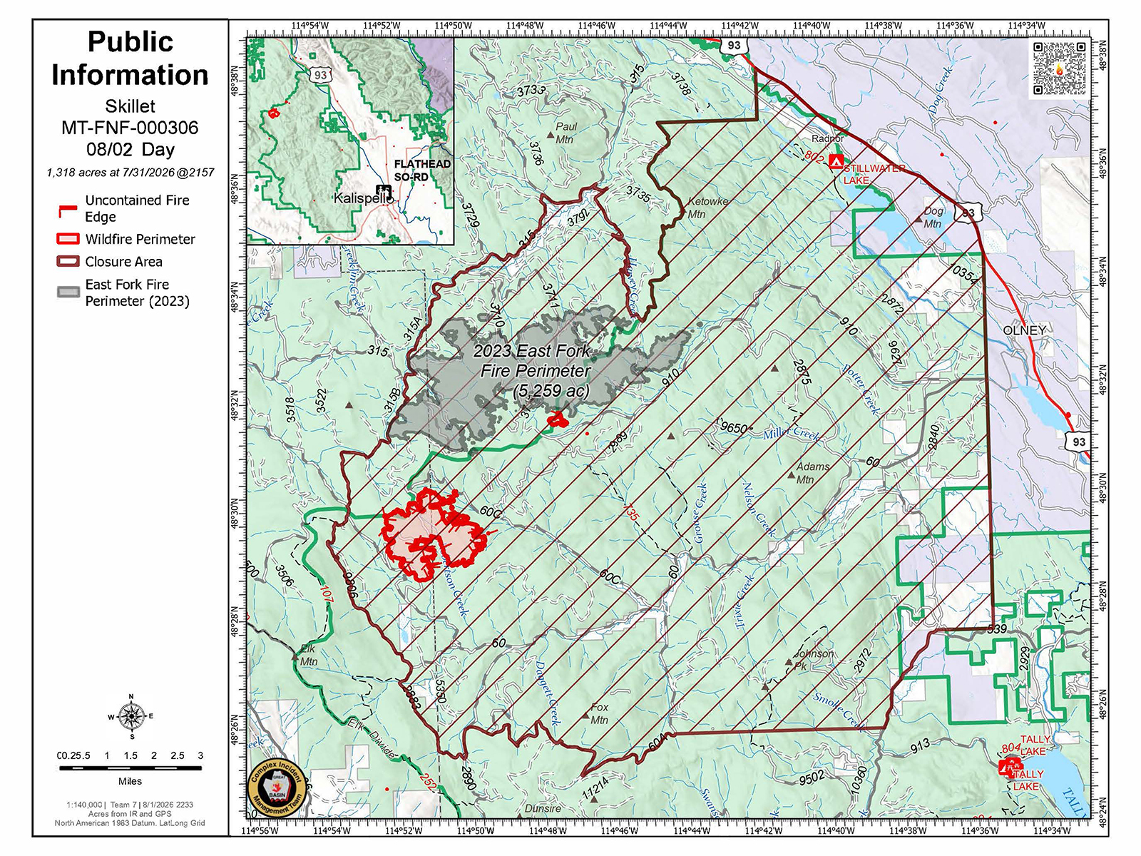 Type 3 Team Takes Command of Skillet Fire After Olney Area Evacuation Order