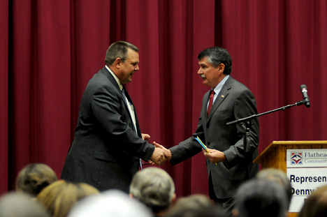 Tester, Rehberg Trade Familiar Barbs at Kalispell Debate