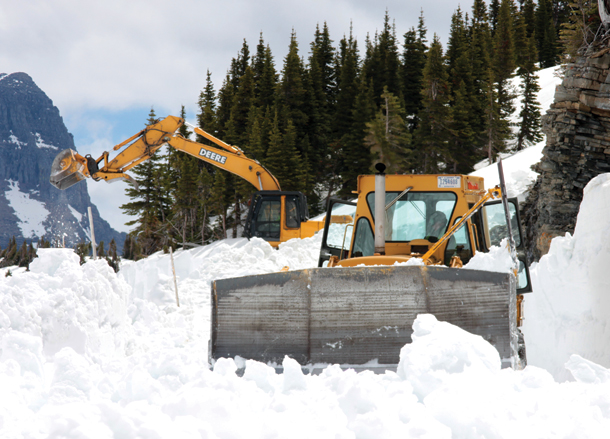 VIDEO: Glacier Plows Nearing Logan Pass