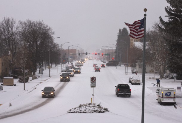 Winter Weather Freezing Flathead Roadways