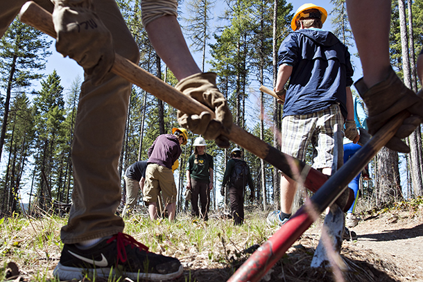 High School Students Explore Whitefish Trails
