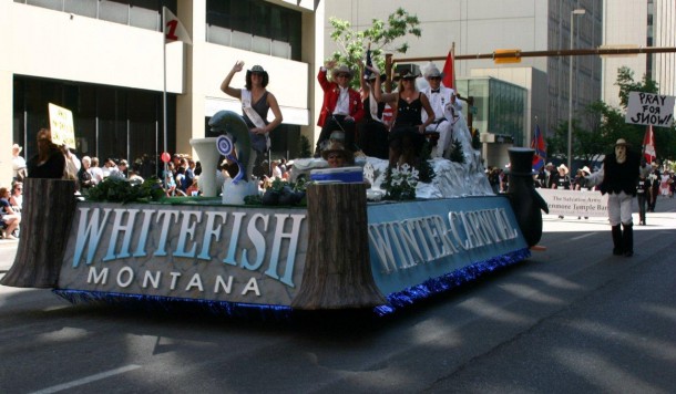 Whitefish Winter Carnival Float Wins at Calgary Stampede