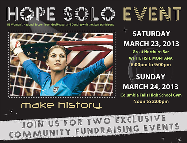 Hope Solo to Visit Flathead Valley for Soccer Fundraiser
