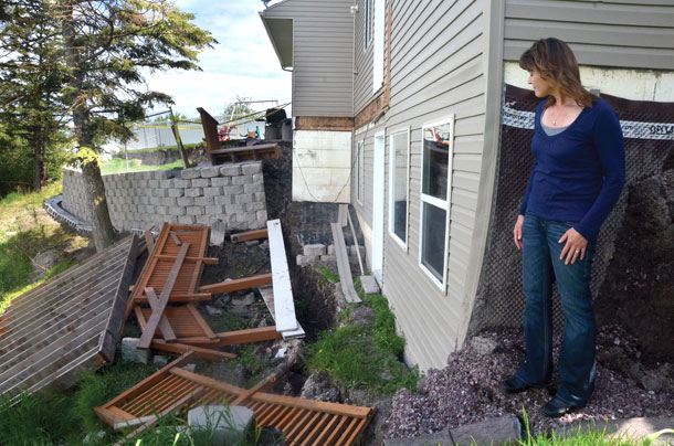 Wet Ground Leads to Sinking Backyards