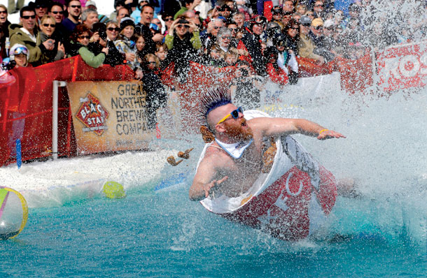 PLACES: Pond Skim at Whitefish Mountain Resort