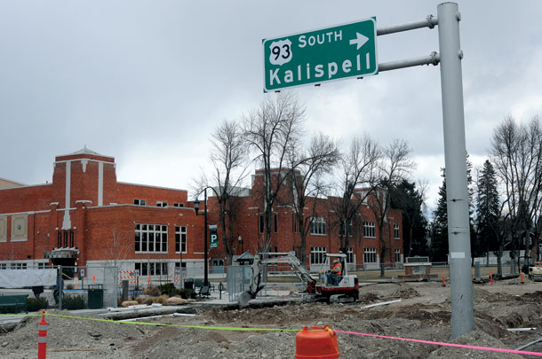 Construction on Whitefish’s Spokane Avenue and Second Street Begins