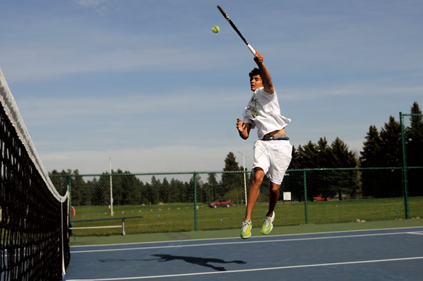 Bates Captures Third Tennis Title