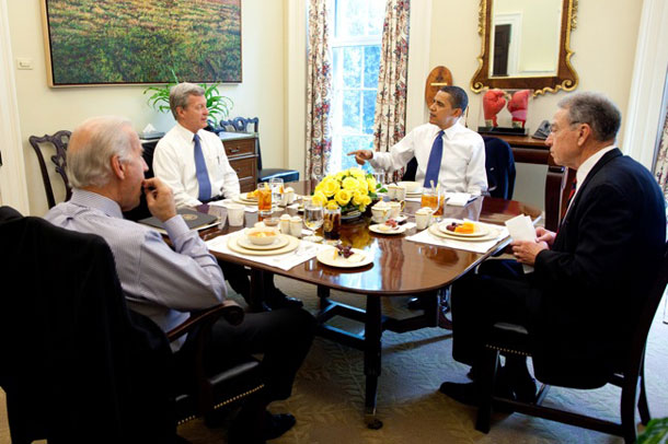 Obama, Baucus Talk Health Care Over Lunch