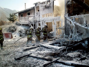 Family Escapes House Fire Near Columbia Falls