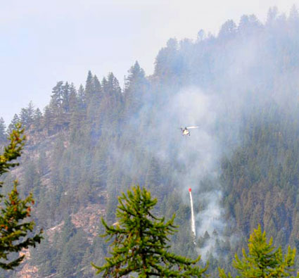 Baldy Fire Near Lakeside 100 Percent Contained
