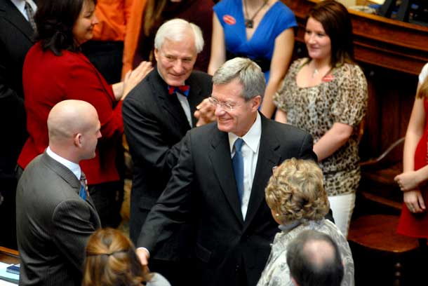 In Helena, Baucus Touts Stimulus and Renews Push for Health Care Reform