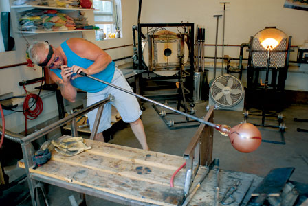 Local Artist Fired up About Glass Blowing
