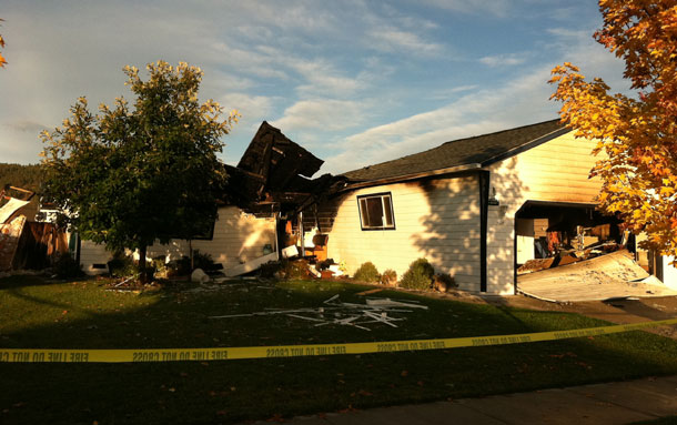 House Explodes in South Kalispell