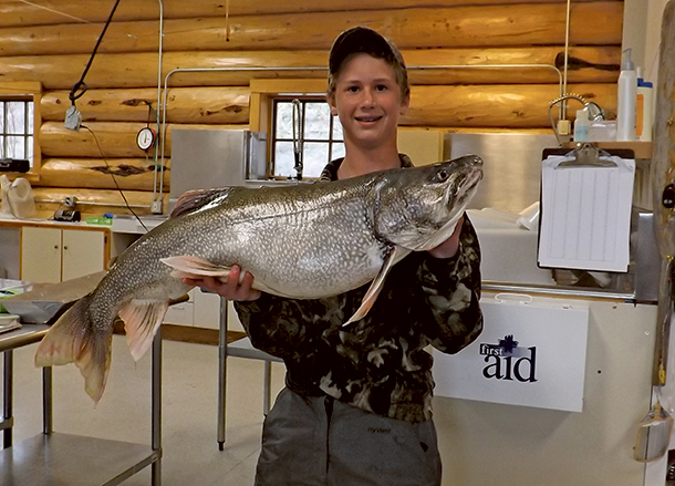 14-Year-Old Angler Lands Massive Lake Trout at Mack Days
