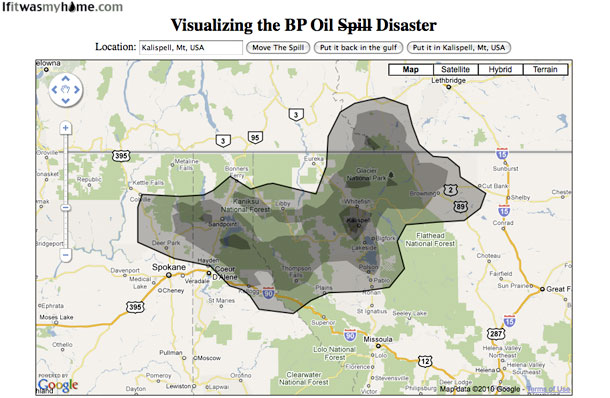 Visualizing the BP Oil Spill Over the Flathead Valley