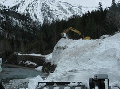 Snow Plows Working Away in Glacier